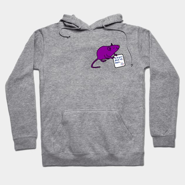 Small Rat with Joe Biden First Debate Quote Hoodie by ellenhenryart